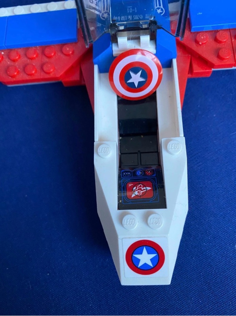 LEGO Marvel Super Heroes Captain America Jet Pursuit 76076-Complete w/Box&Manual - Picture 5 of 12